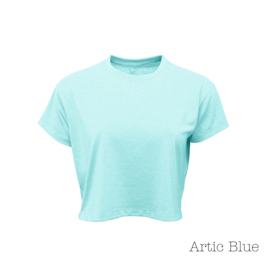 Artic Blue Cropped Tee