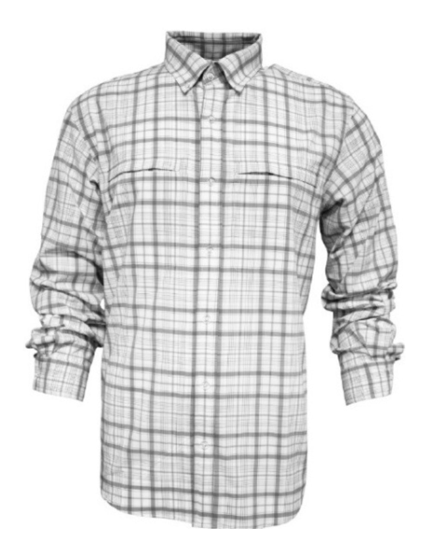 Men's Long Sleeve Plaid Vented Button Up Shirts