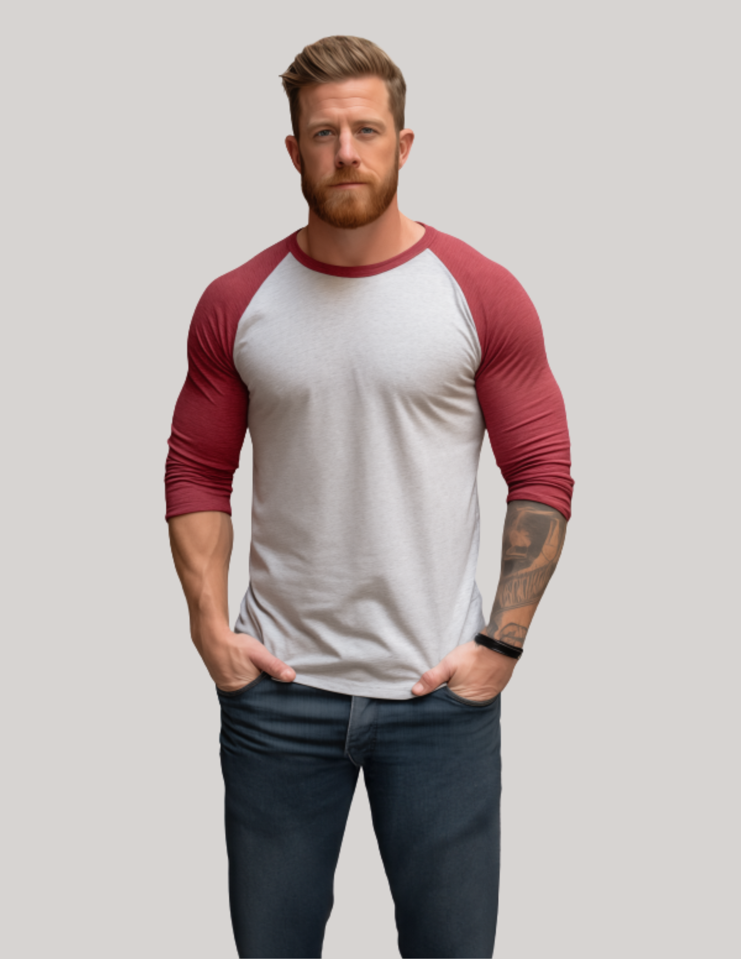 Tri-Blend 3/4 Sleeve Raglan