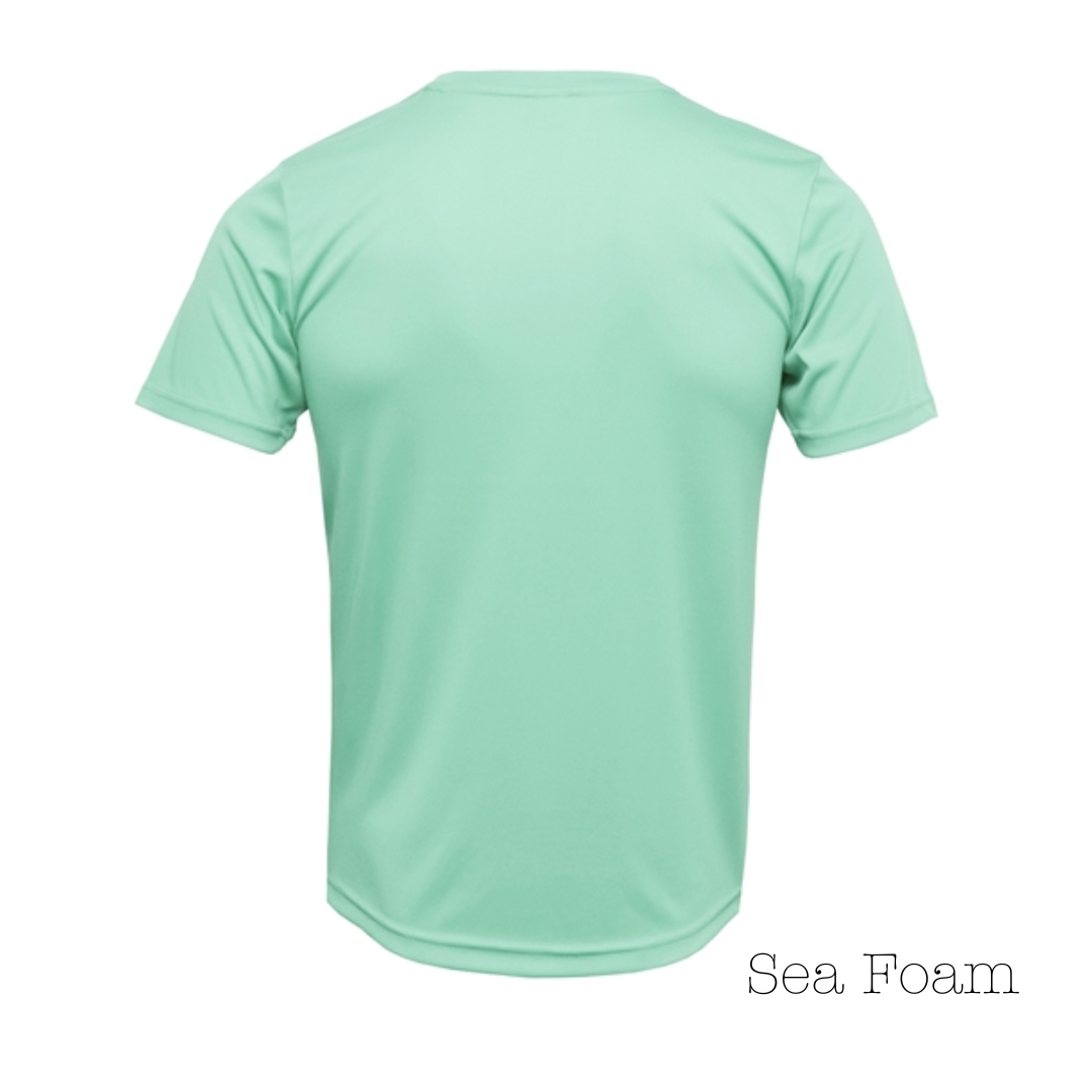 Sea Foam 100% Polyester Youth Short Sleeve Tee