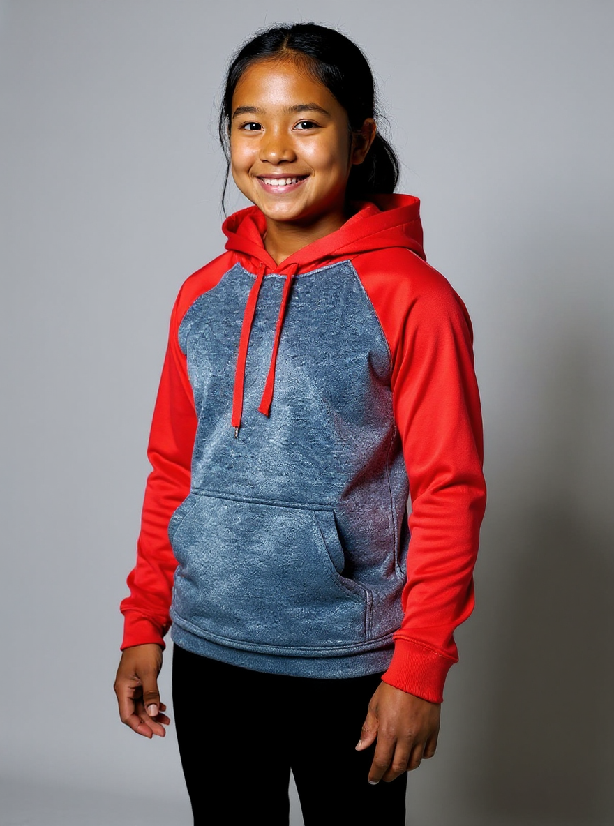 Youth Raglan Fleece Hoodie