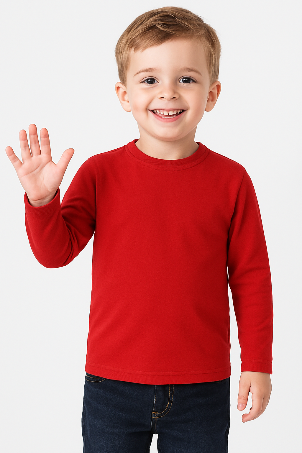 Toddler 100% Polyester Long Sleeve Tee