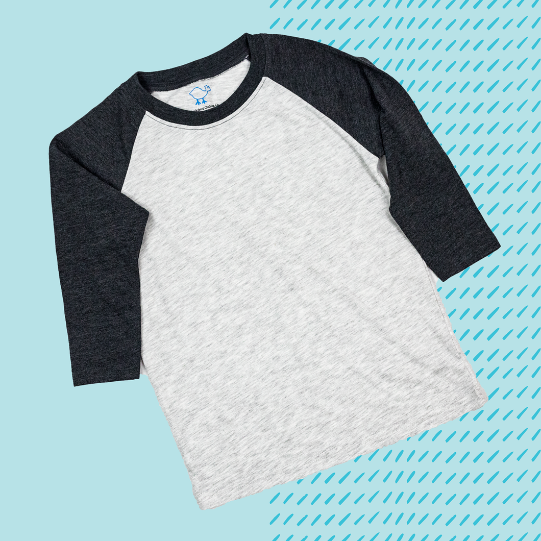 Black Toddler Raglan