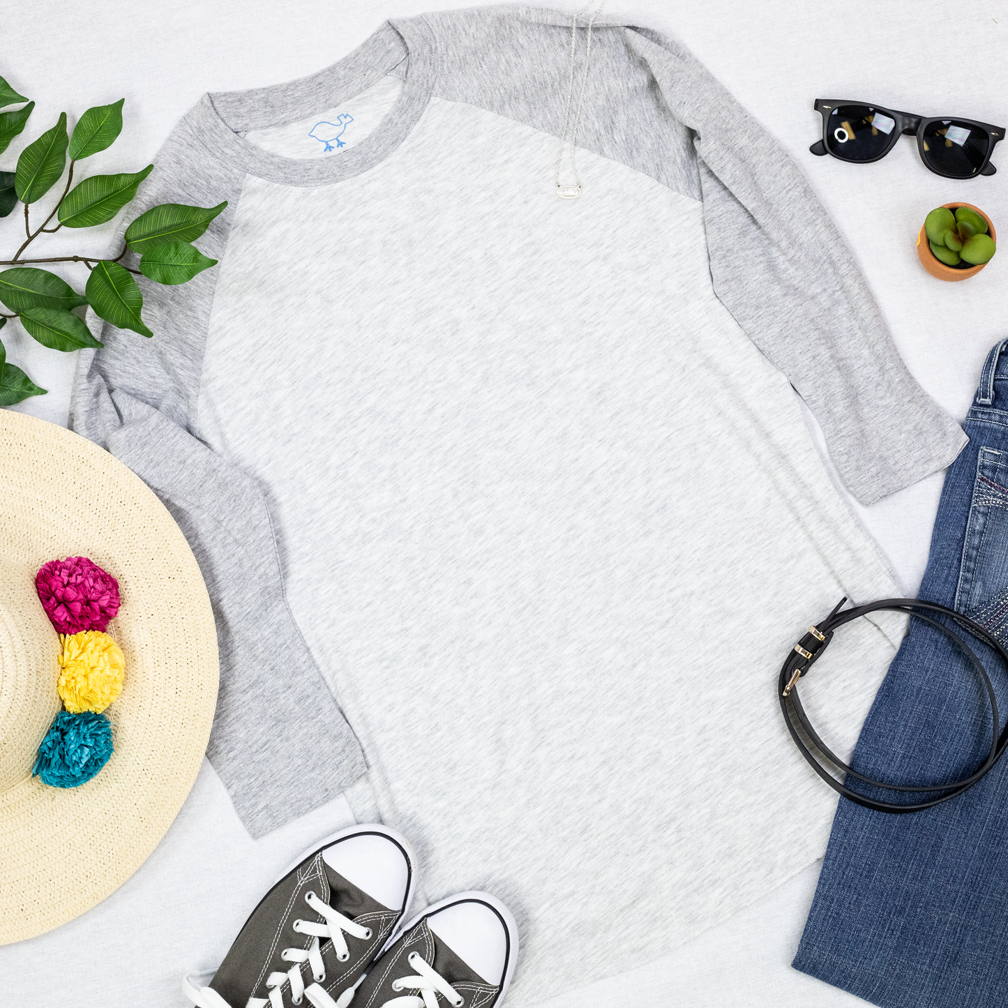 Athletic Gray 3/4 Sleeve Raglan
