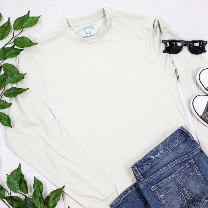 Gray Long-Sleeve Tee Shirt