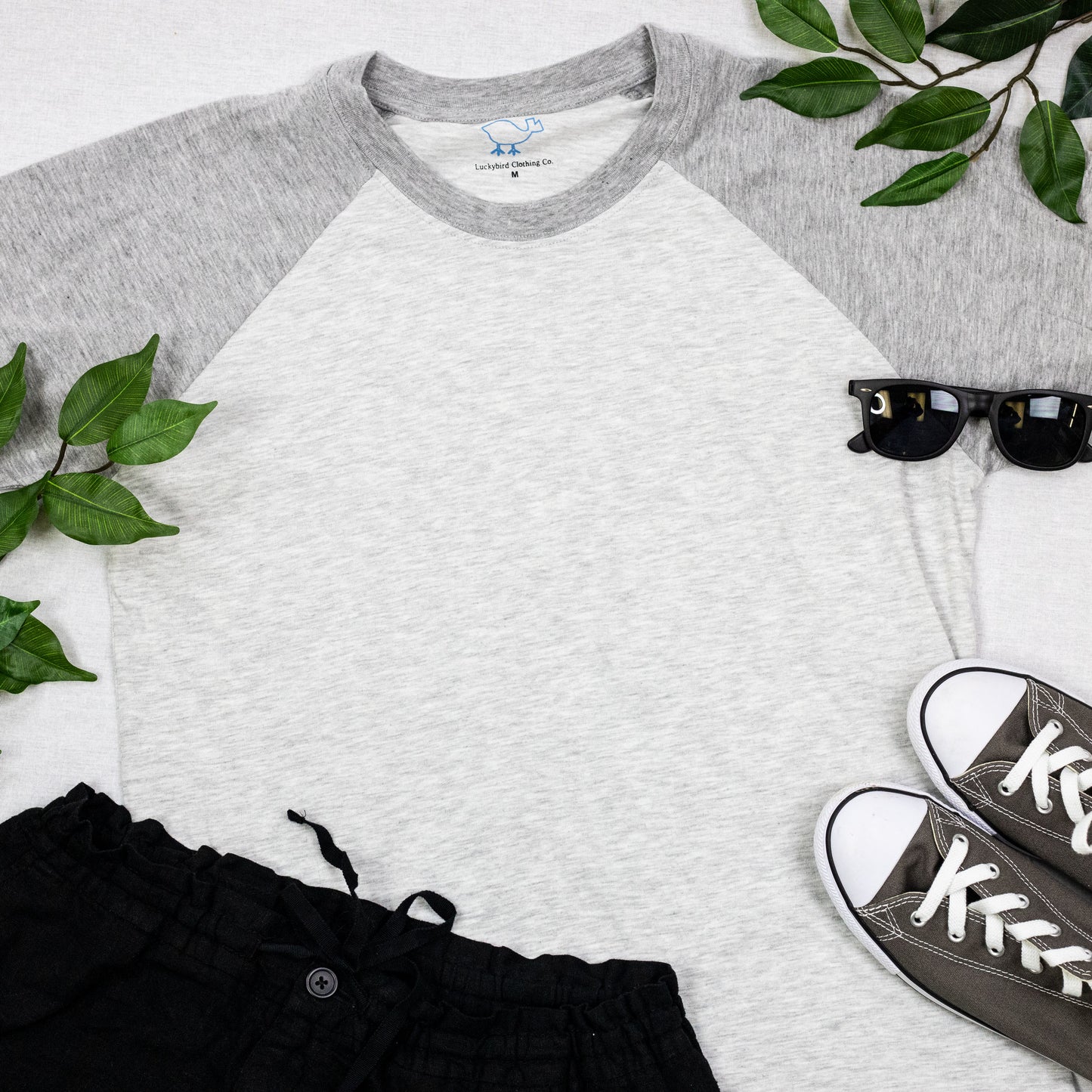Athletic Gray Short Sleeve Raglan
