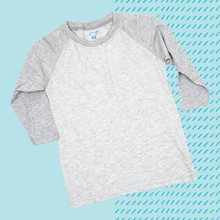 Load image into Gallery viewer, Gray Youth Raglan