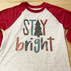 Red Tri-Blend 3/4 Sleeve Raglan