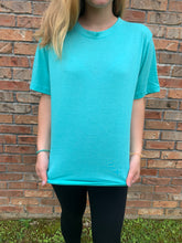 Load image into Gallery viewer, Heather Turquoise Tee Shirt
