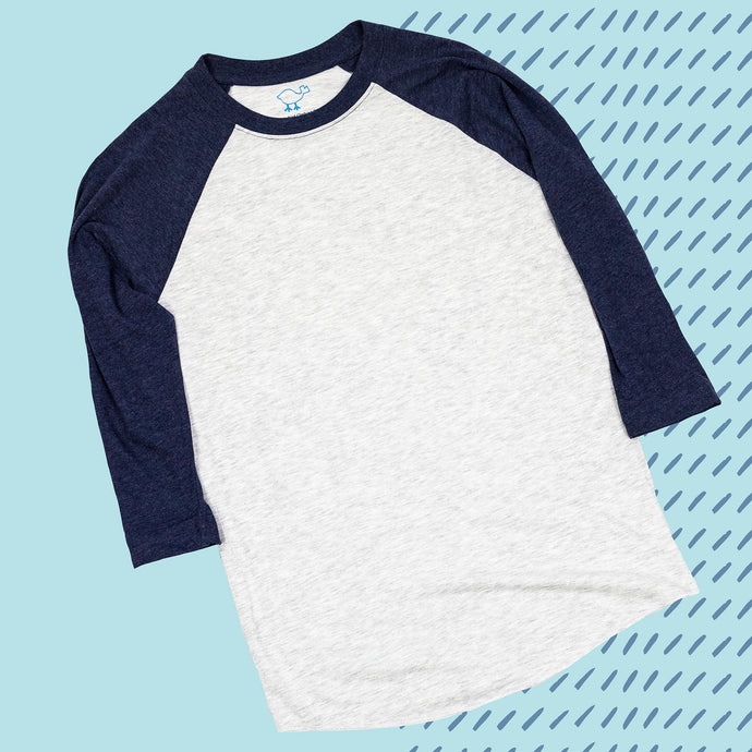 Indigo 3/4 Sleeve Raglan