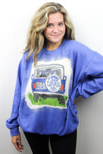 Load image into Gallery viewer, Royal Blue Bleached Sweatshirt