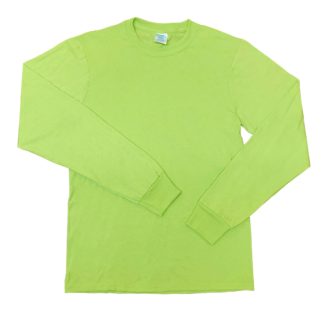 Lime 50/50 L/S Tee
