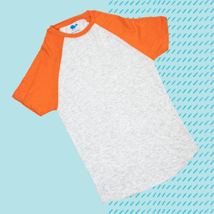 Orange Short Sleeve Raglan
