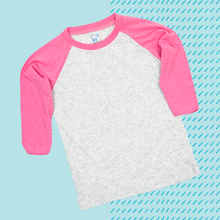 Load image into Gallery viewer, Pink Toddler Raglan