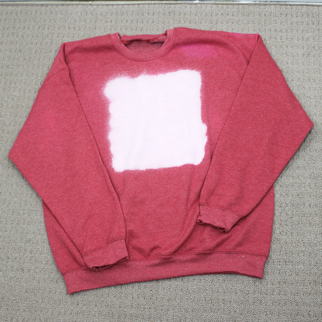 Red Bleached Sweatshirt