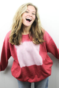 Red Bleached Sweatshirt