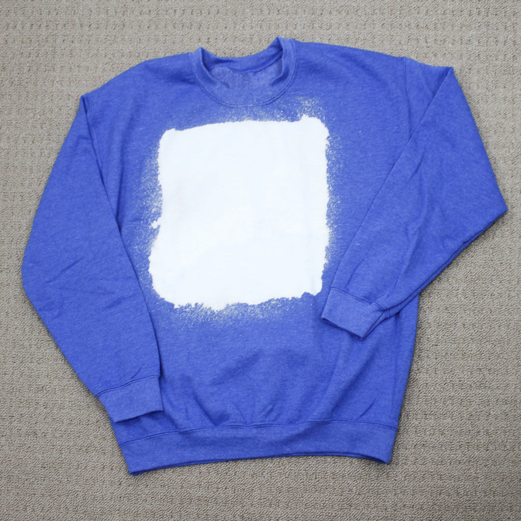 Royal Blue Bleached Sweatshirt