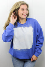 Load image into Gallery viewer, Royal Blue Bleached Sweatshirt