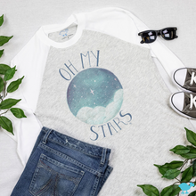 Load image into Gallery viewer, White 3/4 Sleeve Raglan