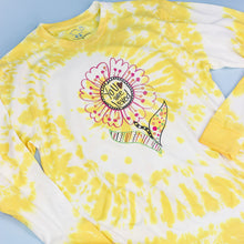 Load image into Gallery viewer, Yellow Swirl Dyed L/S Tee