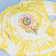 Load image into Gallery viewer, Yellow Swirl Dyed L/S Tee