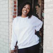 Load image into Gallery viewer, White 50/50 Sweatshirt